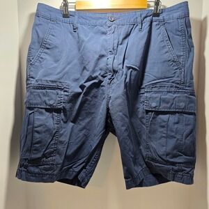 Levi Strauss Mens Navy Blue Ripstop Cargo Shorts W36 23251-0017 Utility Hiking